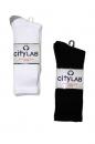 CITYLAB(シティラブ)/Cotton Athletic Socks long 3packs [WHITE×GREY]